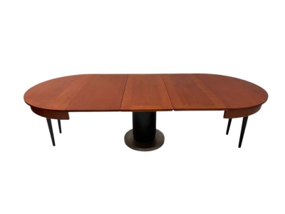 Art Deco Modernist Round Extendable Dining Room Table by Hendrik Wouda, 1931